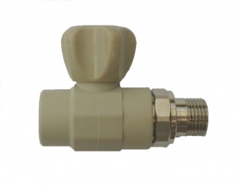 Кран Ø25*3/4 полипр. шаровой радиаторный прямой FV-Plast