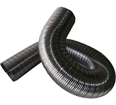 Газоход гофрированный нержавеющий для отвода продуктов сгорания от бытовых газовых приборов. Длина -
