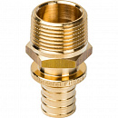 Переходник с наружной резьбой 25xR 1/2" для труб из сшитого полиэтилена аксиальный STOUT по цене 494 руб.